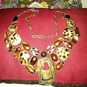 ❤ELEGANT!/ BLACK,ONIX/GOLD,BIWA PEARL/NECKLACE💗🌹